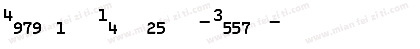 Digital Numbers-Regu字体转换